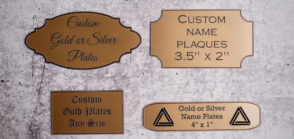 Small Engraved Name Plates