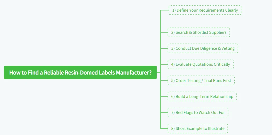 How to Find a Reliable Resin-Domed Labels Manufacturer