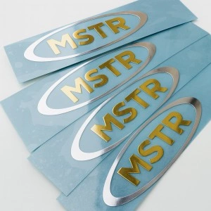 24k Gold Plated Electroformed Metal Logo Stickers