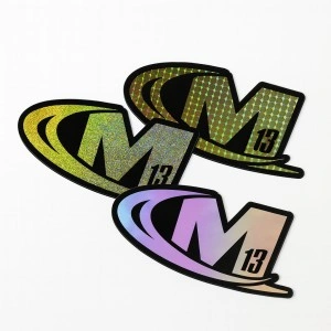 Custom High Quality Self Adhesive Irregular Shape Holographic Sticker