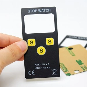 Custom Printed Electronic Product Overlay Switch With Adhesive