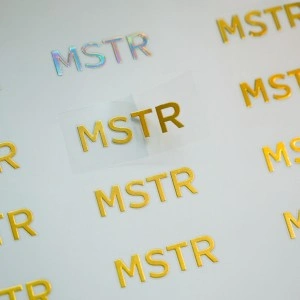 Foil Stamping UV DTF Company Logo Transfer Stickers