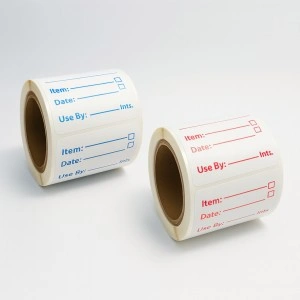 Food Date Custom Logo Sticker Roll