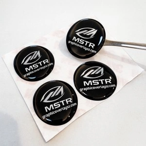 High Transparency PU Resin Epoxy Dome Stickers