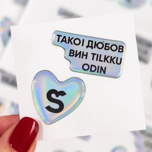 Holographic 3D Resin Pu Dome Badges Rectangle Epoxy Stickers