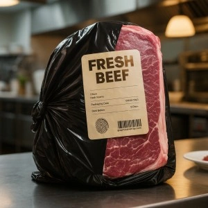Low-Temp Resistant Waterproof Beef Supermarket Packaging Labels