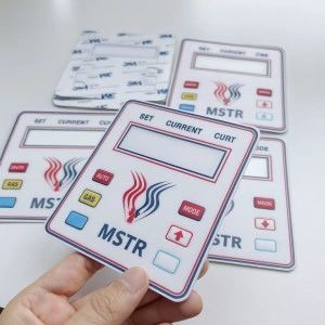 Reverse-Printed Velvet Polycarbonate Film Label Graphic Overlay