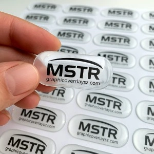 Waterproof 3D Crystal Clear Epoxy Dome Resin Stickers