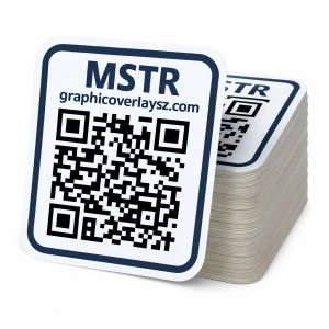 Waterproof Transparent QRBarcode Stickers
