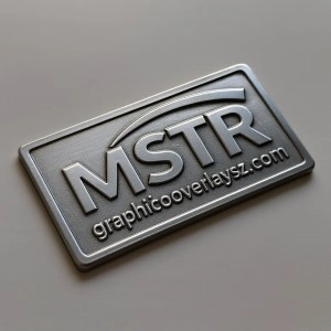 Carved Etched Raised Logo Stainless Steel Mirror Nameplate