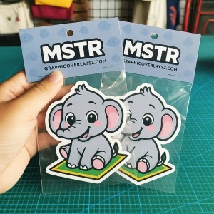 Custom Waterproof Die-Cut Cartoon PVC Vinyl Promotion Sticker Packs