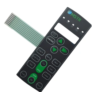 Custom polycarbonate graphic overlay membrane switch