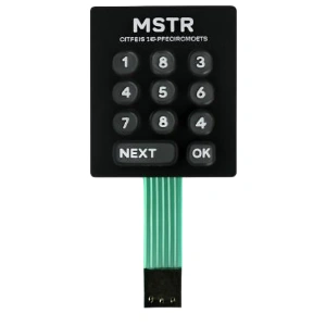 Embossed Button Tactile Matrix Membrane Switch Keypad