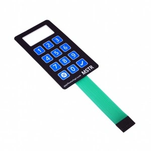 Keys Membrane Switch Keypad with PETPCPVC Graphic Overlays